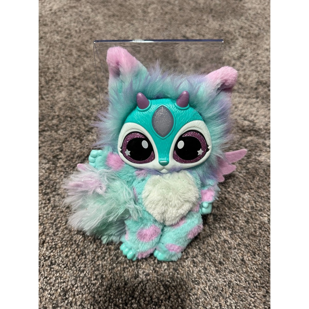 Magic Mixies Mixlings Interactive Plush Teal Purple Moose Toys 14652 Winged Cat